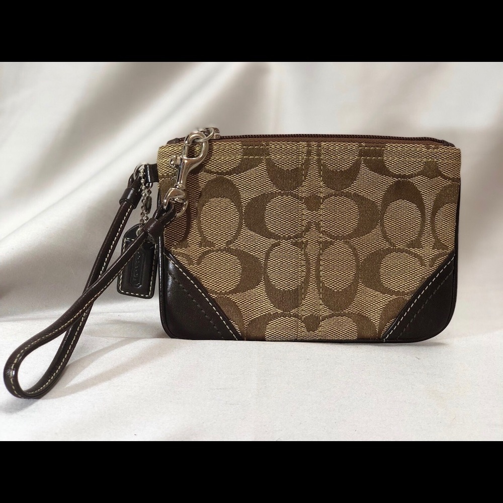 Coach Classic Brown Wristlet
